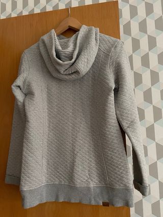 Roxy Sudadera Gris Técnica Mujer