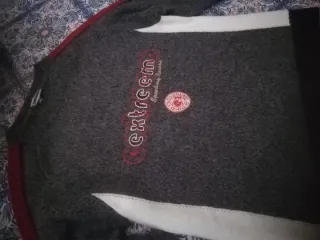 Maglioncino Plauso Grigio Rosso