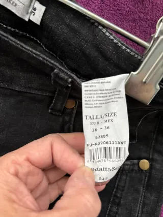 Pantalones vaqueros anchos negros