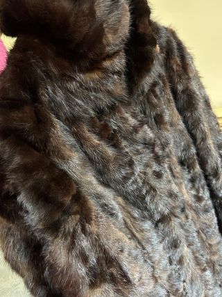 Chaqueta de piel auténtica marrón Tallas S y M