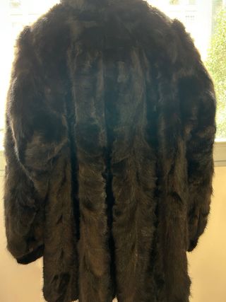 Chaqueta de piel auténtica marrón Tallas S y M