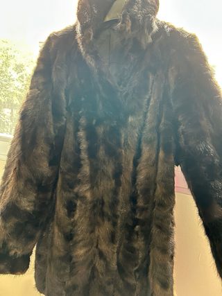 Chaqueta de piel auténtica marrón Tallas S y M