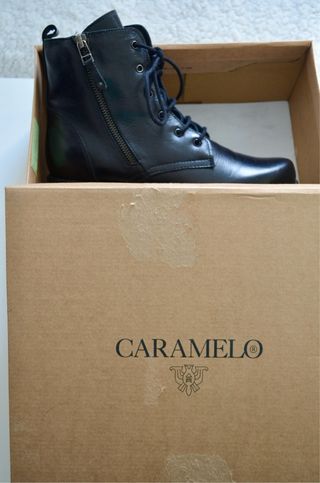 Botines Caramelo Negros T. 39