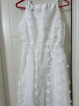 Vestido blanco tul largo