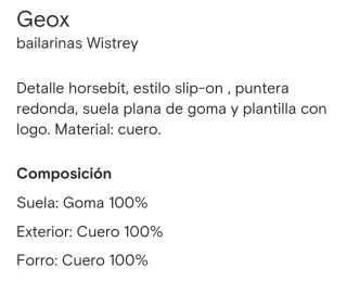 Manoletinas Geox Azul Marino Talla 39