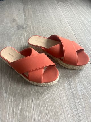 Sandalias esparto plataforma Women'secret