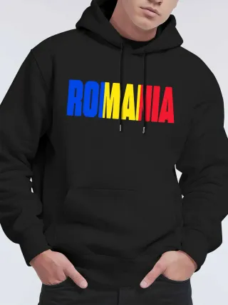 Sudadera Negra ROMANIA Talla L
