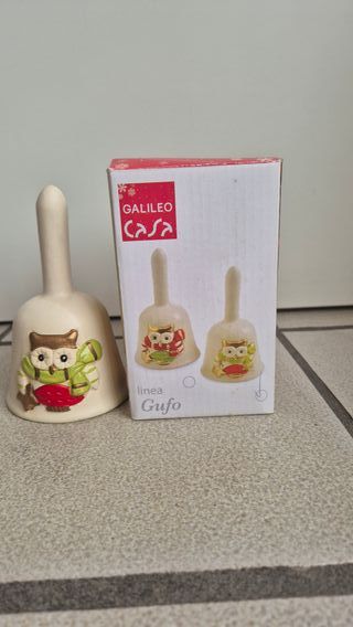 Campanella Galileo Edizione Gufo Campana ceramica