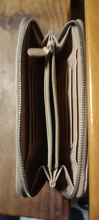 Cartera Mango Beige Mujer