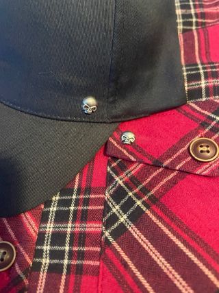 Camicia Skull Biker Imbottita Uomo XL