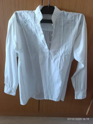 Camisa Fallero Niño Blanca