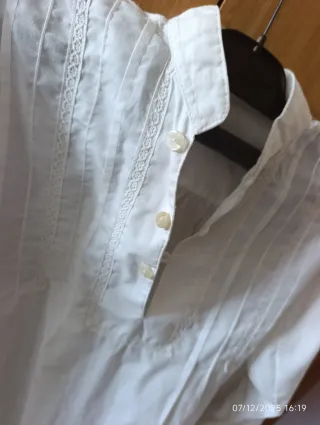 Camisa Fallero Niño Blanca