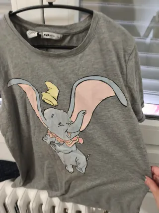 Camiseta Disney Dumbo Gris Talla L