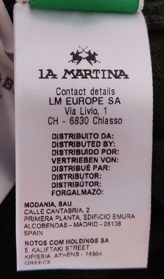 Suéter La Martina Hombre Verde Militar Nuevo