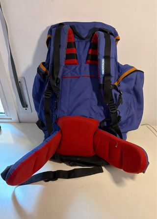 Mochila Montaña Quechua 65L Azul Naranja