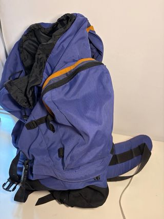 Mochila Montaña Quechua 65L Azul Naranja