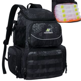Mochila Pesca Impermeable + 4 Cajas