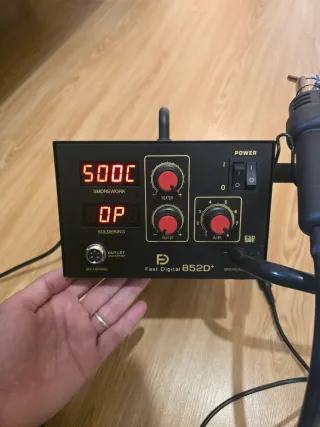 Estación Soldadora Aire Fast Digital 852D+