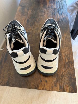 Zapatillas Buffalo Talla 43 Beige/Negro