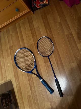 Raqueta Tenis y Bádminton Azul