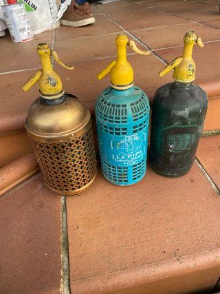 3 Sifones antiguos de soda