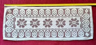 Tapete Crochet Rectangular Blanco (Ganchillo)