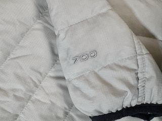 TNF 700 Plumífero Mujer XL Crema Capucha Puffer