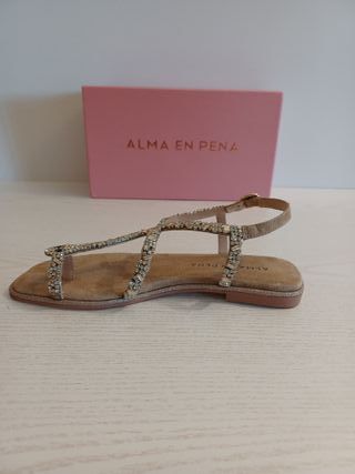 Sandalias Alma en Pena Talla 38 Serpiente