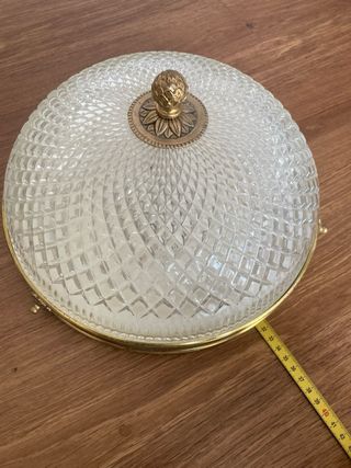 Lampade da soffitto in cristallo e metallo