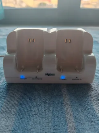 Caricabatterie doppio per Wii U Bigben + cavo USB