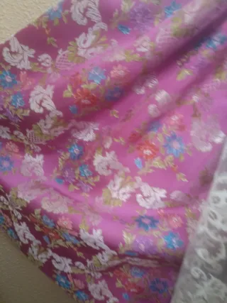 Vestido de Fallera Rosa y Blanco