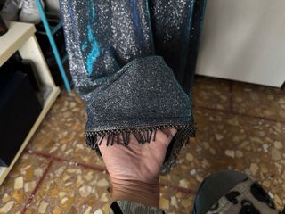 Elegante Gonna maxi scintillante turchese