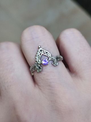 Anillo artesanal de plata de ley