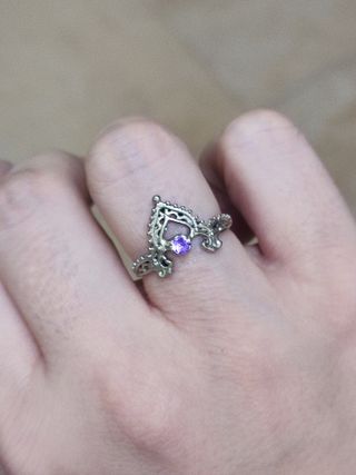 Anillo artesanal de plata de ley