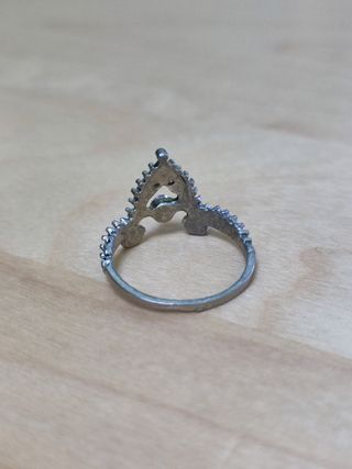 Anillo artesanal de plata de ley