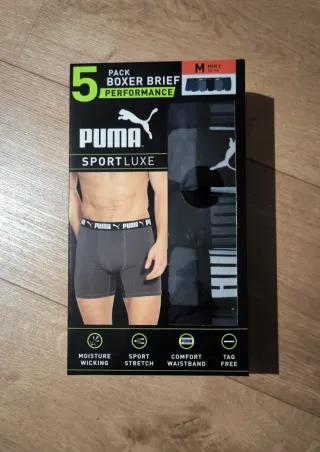 Pack 5 Boxer Briefs Puma Performance Talla M