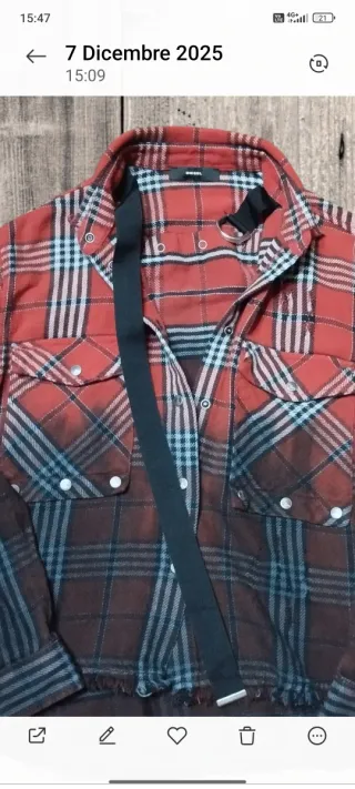 Camicia Diesel stile grunge taglia M