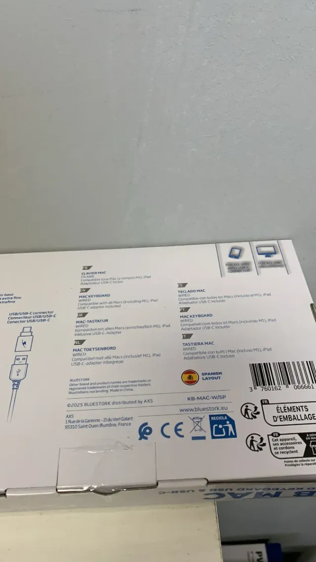 Teclado Bluestork KB MAC USB & USB-C