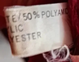 Abrigo piel vuelta burdeos