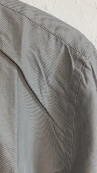 Camisa Zara Gris Hombre