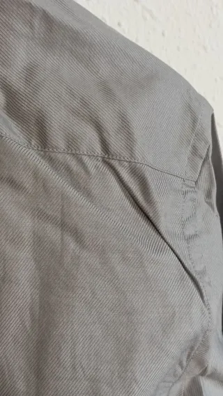 Camisa Zara Gris Hombre