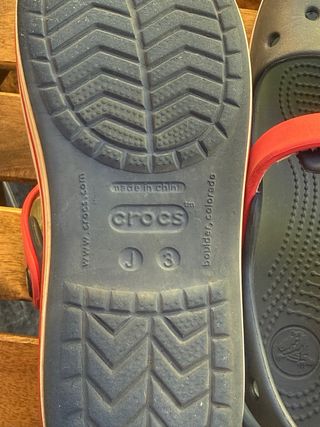 Sandalias Crocs Azul y Rojo niños