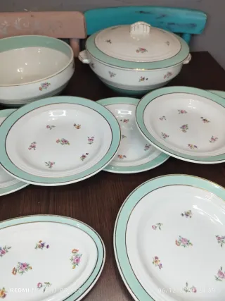 Antigua vajilla Ceranord 9 piezas