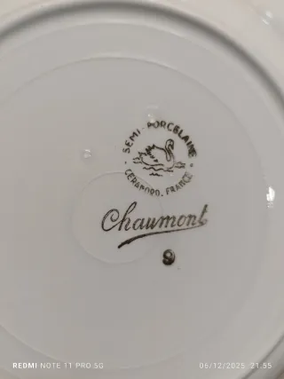 Antigua vajilla Ceranord 9 piezas