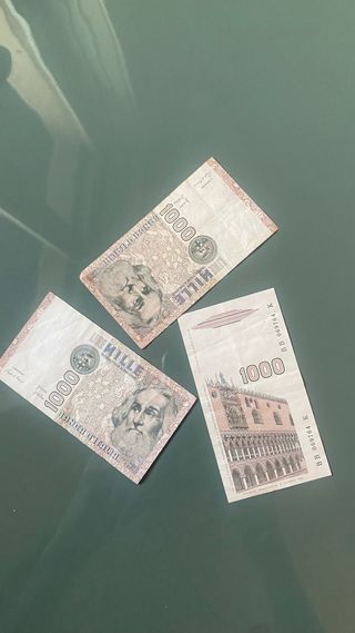3 Banconote Lire 1000 Marco Polo
