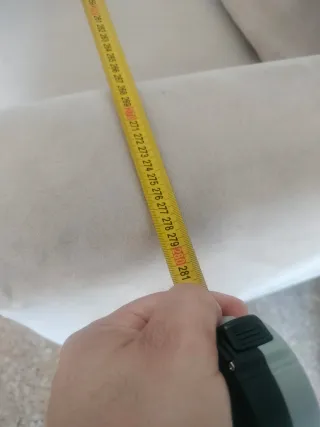 Sofá 4 plazas beige terciopelo