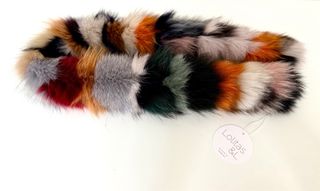 Bufanda/Cuello Pelo Zorro Auténtico Multicolor