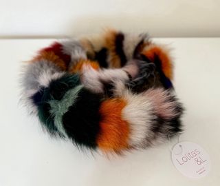 Bufanda/Cuello Pelo Zorro Auténtico Multicolor