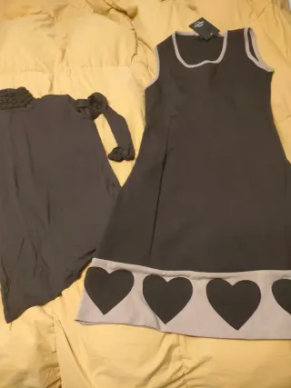 Abito invernale donna con cuori