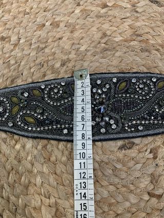 Cinturón pedrería ajustable